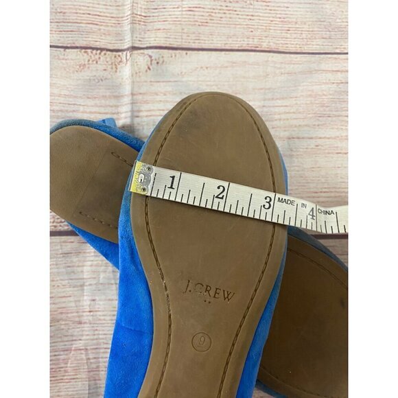 J.Crew Women's Blue Suede Casual Flats - 9 - Picture 10 of 10